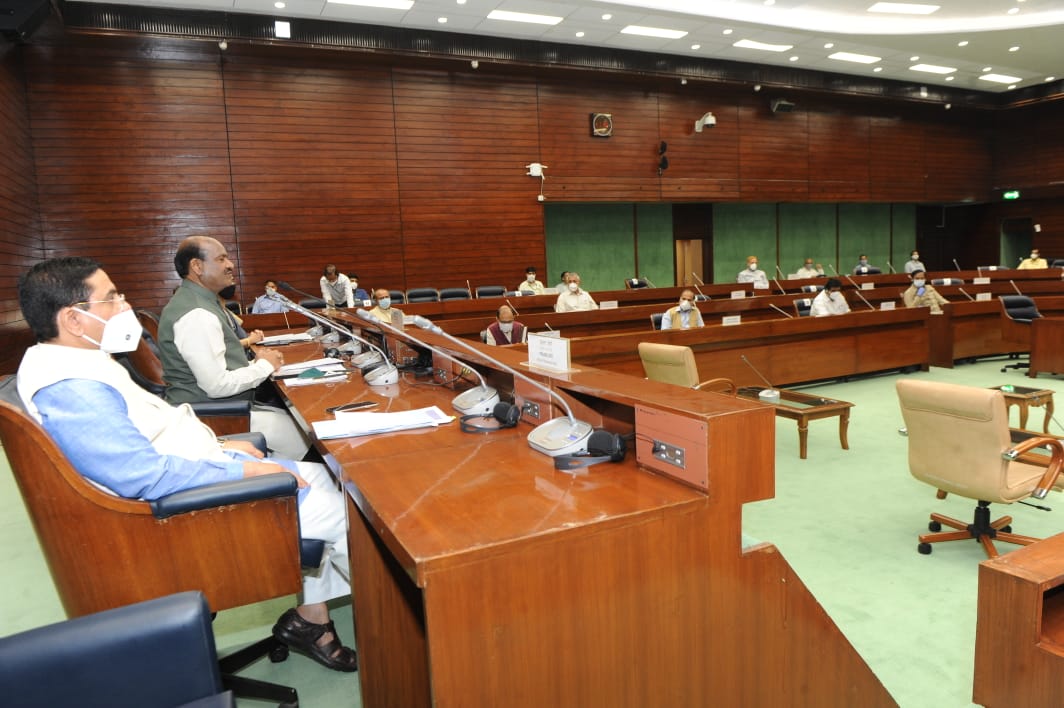Lok Sabha Speaker Shri Om Birla presiding over the Business Advisory C...